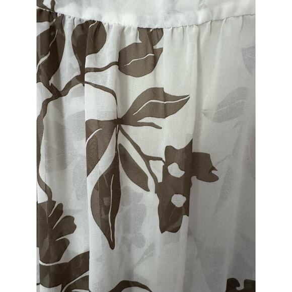 NWT Eva Mendes by New York and Company sheer puff sleeve wrap blouse size small - Picture 8 of 13